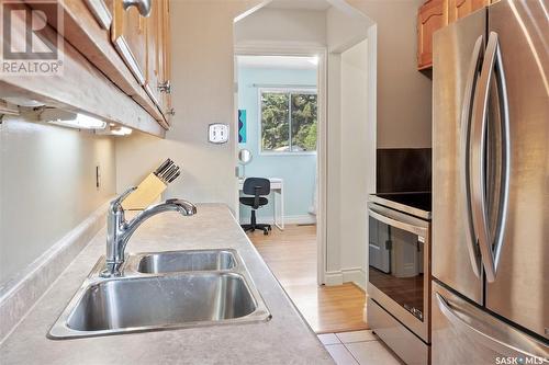 229 Langevin Crescent, Saskatoon, SK - Indoor Photo Showing Kitchen With Stainless Steel Kitchen With Double Sink