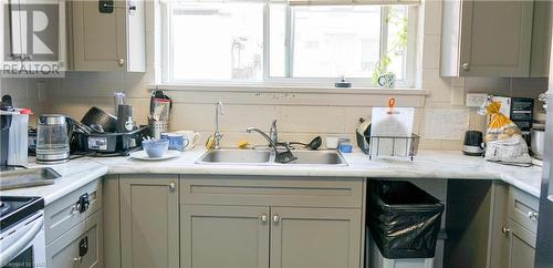 15 Wellington Street, St. Catharines, ON - Indoor Photo Showing Kitchen With Double Sink