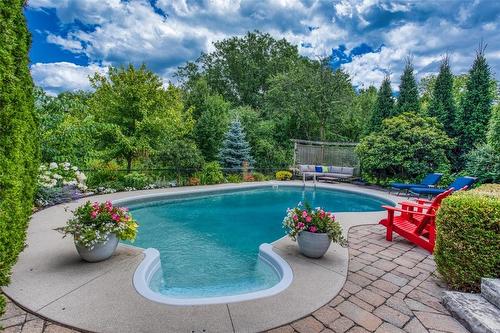 2185 Meadowland Drive, Oakville, ON - Outdoor With In Ground Pool With Backyard