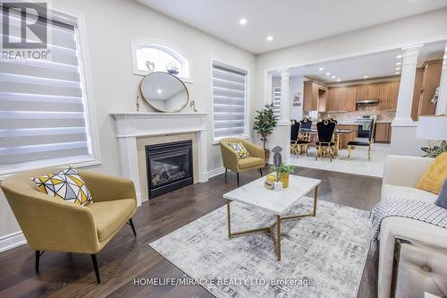 31 Daleridge Crescent, Brampton (Bram East), ON - Indoor Photo Showing Living Room With Fireplace