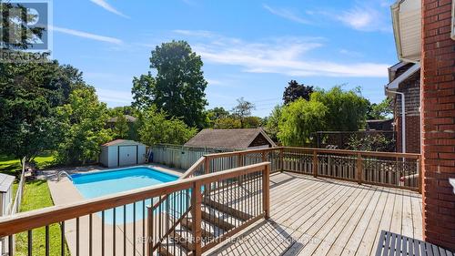 17 Echo Villa Avenue, Brantford, ON - Outdoor With In Ground Pool With Deck Patio Veranda With Exterior