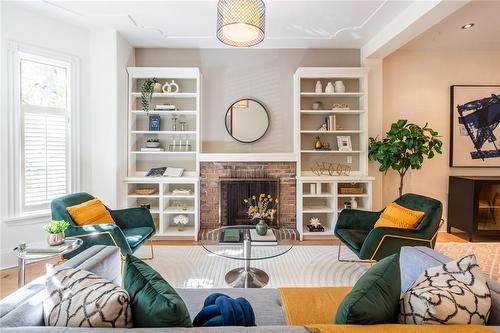 24 Bruce Street, Hamilton, ON - Indoor Photo Showing Other Room With Fireplace