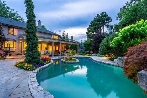 4014 Lantern Lane, Burlington, ON - Outdoor With In Ground Pool With Deck Patio Veranda