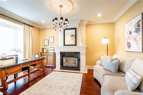 4014 Lantern Lane, Burlington, ON - Indoor Photo Showing Living Room With Fireplace