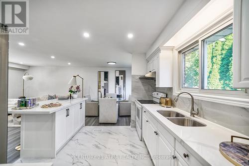 27 Willowgate Drive, Markham (Bullock), ON - Indoor Photo Showing Kitchen With Double Sink With Upgraded Kitchen