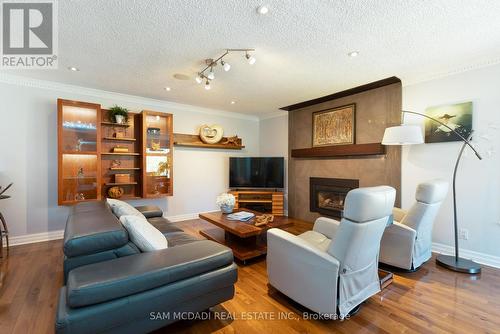 2196 Mississauga Road, Mississauga (Sheridan), ON - Indoor Photo Showing Living Room With Fireplace