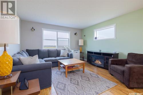 Mowat Acreage, Blaine Lake Rm No. 434, SK - Indoor Photo Showing Living Room With Fireplace