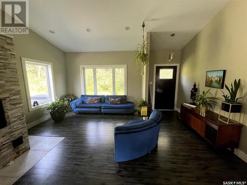 Martens Acreage, Duck Lake Rm No. 463, SK - Indoor Photo Showing Living Room With Fireplace