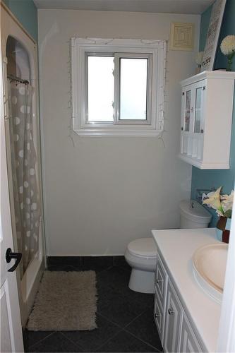 3 pc bathroom. Basement laundry area has a rough in for another bathroom. - 23 Lamb Court, Hamilton, ON - Indoor Photo Showing Bathroom