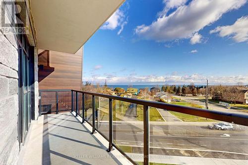 418 - 600 North Service Road, Hamilton (Lakeshore), ON - Outdoor With Balcony With View With Exterior