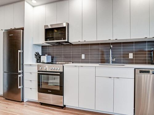 Kitchen - 413-1320 Rue Olier, Montréal (Le Sud-Ouest), QC - Indoor Photo Showing Kitchen With Upgraded Kitchen