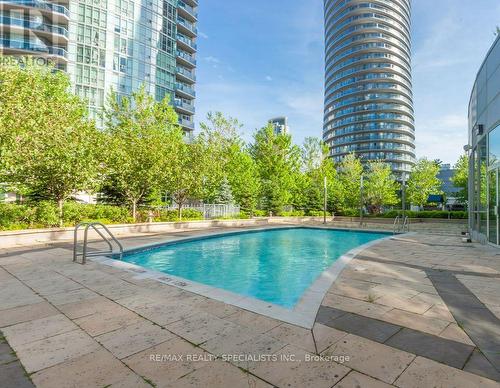 2707 - 90 Absolute Avenue, Mississauga (City Centre), ON - Outdoor With In Ground Pool