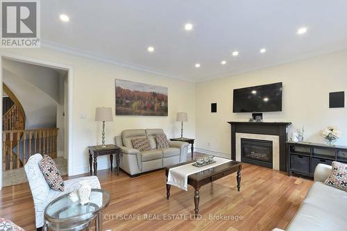 60 Lipa Drive, Vaughan (East Woodbridge), ON - Indoor Photo Showing Living Room With Fireplace