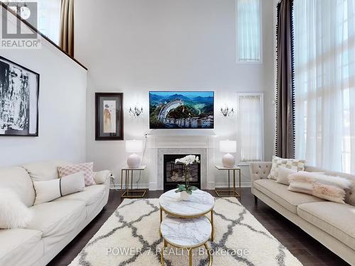 171 Angus Glen Boulevard, Markham, ON - Indoor Photo Showing Living Room With Fireplace