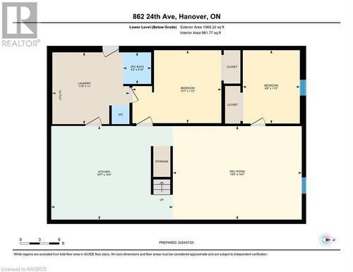 Floor Plan - Lower Level - 862 24Th Avenue, Hanover, ON - Other