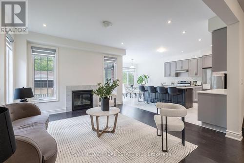 58 Workgreen Park Way, Brampton (Bram West), ON - Indoor Photo Showing Living Room With Fireplace