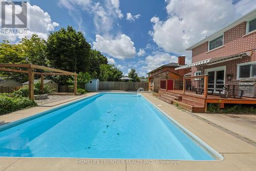 267 Grove Street E, Barrie (Wellington), ON - Outdoor With In Ground Pool With Deck Patio Veranda With Backyard