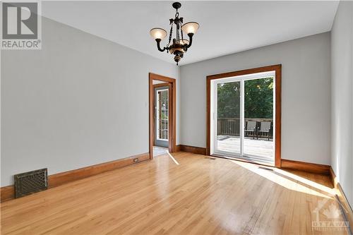 Formal Dining Room with Deck Access - 62 Lees Avenue, Ottawa, ON - Indoor Photo Showing Other Room