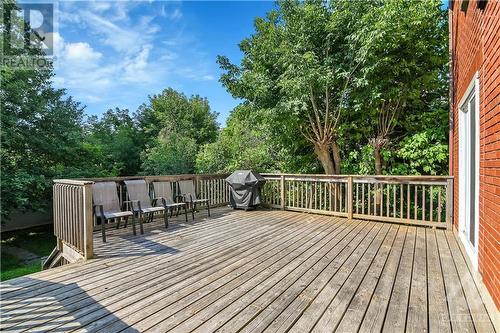 Sunny Deck Leading to Private Mature Garden + Rear Garage. - 62 Lees Avenue, Ottawa, ON - Outdoor With Deck Patio Veranda With Exterior