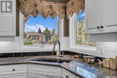 134 Braeshire Lane, Saskatoon, SK - Indoor Photo Showing Kitchen With Double Sink