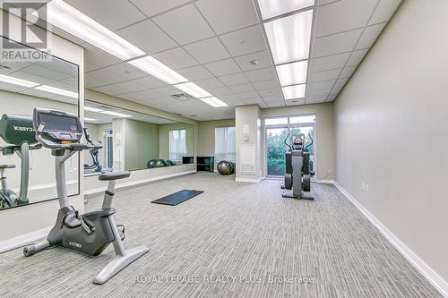 608 - 2490 Old Bronte Road, Oakville (Palermo West), ON - Indoor Photo Showing Gym Room