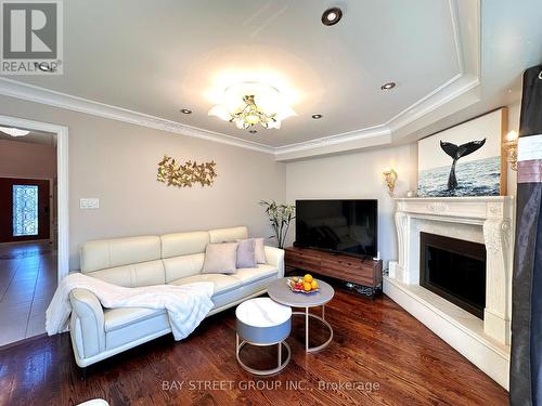 20 Taplane Drive, Markham, ON - Indoor Photo Showing Living Room With Fireplace