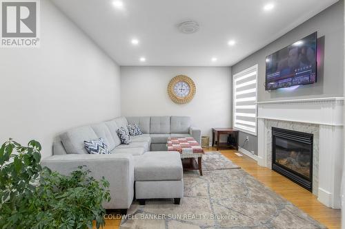 17 Flatfield Way, Brampton (Bram East), ON - Indoor Photo Showing Living Room With Fireplace