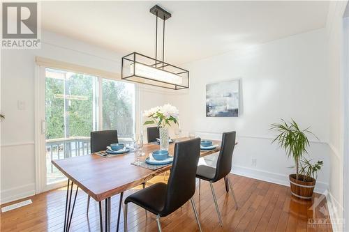 Bright Dining Room with Patio Door - 240 Equestrian Drive, Ottawa, ON - Indoor Photo Showing Dining Room