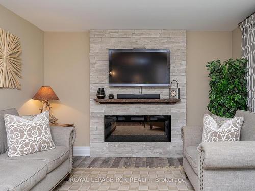 4987 Fourth Line, Erin, ON - Indoor Photo Showing Living Room With Fireplace