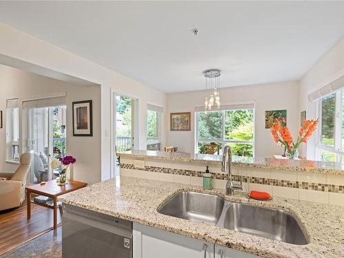 308-5625 Edgewater Lane, Nanaimo, BC - Indoor Photo Showing Kitchen With Double Sink