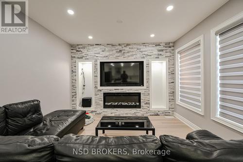 10 Nautical Drive, Brampton (Sandringham-Wellington), ON - Indoor Photo Showing Living Room With Fireplace