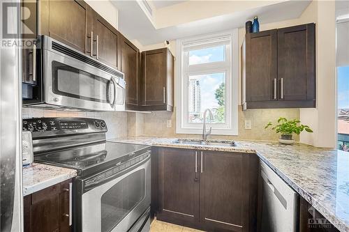 323 Winona Avenue Unit#305, Ottawa, ON - Indoor Photo Showing Kitchen With Double Sink