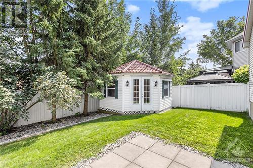 Beautifully landscaped backyard with 12x12 Garden shed. - 34 Stonemeadow Drive, Ottawa, ON - Outdoor