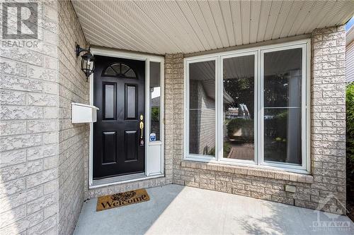 Wide covered entrance. - 34 Stonemeadow Drive, Ottawa, ON - Outdoor With Exterior