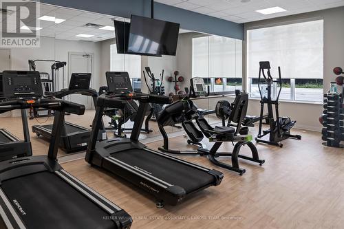 216 - 270 Lakeshore Road W, Mississauga, ON - Indoor Photo Showing Gym Room