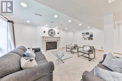 991 Indian Road, Mississauga (Lorne Park), ON - Indoor Photo Showing Living Room With Fireplace