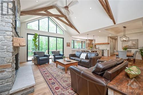 36 Synergy Way, Kanata, ON - Indoor Photo Showing Living Room With Fireplace