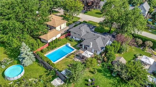 3 Forest Road, Grimsby, ON - Outdoor With Above Ground Pool With View