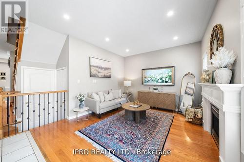 3023 Mcdowell Drive, Mississauga (Churchill Meadows), ON - Indoor Photo Showing Living Room With Fireplace