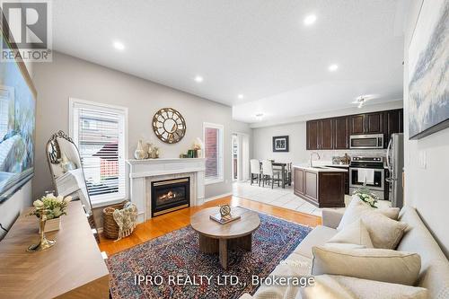 3023 Mcdowell Drive, Mississauga (Churchill Meadows), ON - Indoor Photo Showing Living Room With Fireplace