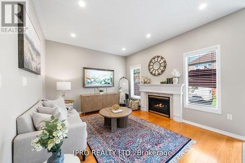 3023 Mcdowell Drive, Mississauga (Churchill Meadows), ON - Indoor Photo Showing Living Room With Fireplace