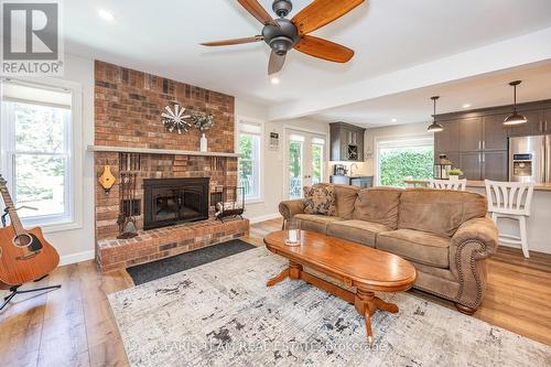 5 Nicholson Crescent, Springwater (Minesing), ON - Indoor Photo Showing Living Room With Fireplace