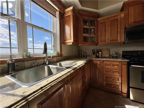 48 Front Road, Bay Du Vin, NB - Indoor Photo Showing Kitchen With Double Sink