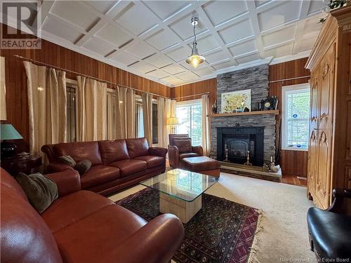 48 Front Road, Bay Du Vin, NB - Indoor Photo Showing Living Room With Fireplace