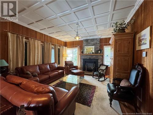 48 Front Road, Bay Du Vin, NB - Indoor Photo Showing Living Room With Fireplace