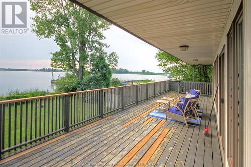 11507 Wildwood Line, Rondeau, ON - Outdoor With Body Of Water With Deck Patio Veranda With Exterior