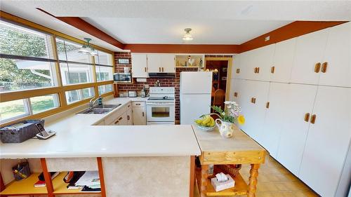 546 Carlton Street, St. Catharines, ON - Indoor Photo Showing Kitchen With Double Sink