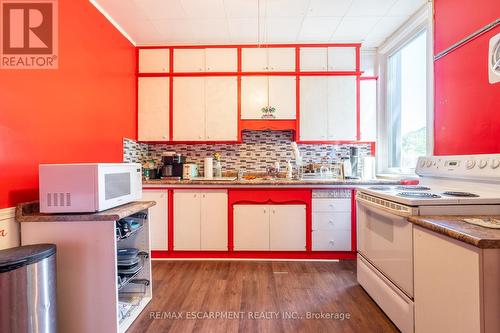 354 Cumberland Avenue, Hamilton (Blakeley), ON - Indoor Photo Showing Kitchen With Double Sink