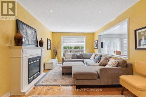 42 Tigerlily Place, Brampton (Sandringham-Wellington), ON - Indoor Photo Showing Living Room With Fireplace