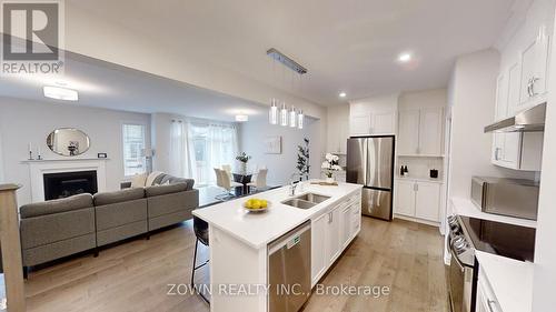 396 Ventoux Avenue, Ottawa (Cumberland), ON - Indoor Photo Showing Kitchen With Fireplace With Double Sink